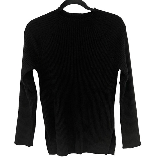 Nap Loungewear Black 100% Cashmere Rib Knit PulloverSweater & Bottoms Set NWT S - Picture 6 of 11